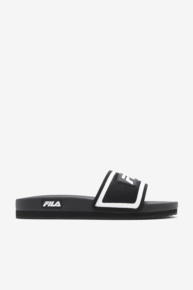 Fila Lunar Slide Sandals Black - Mens - 81769PSHB